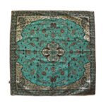 Nappe Termeh luxueuse de Yazd Turquoise