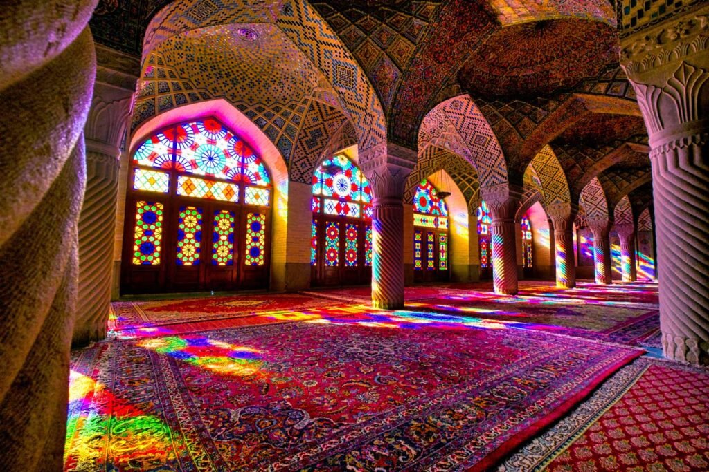 Mosquée rose à Shiraz, l'une des principales attractions touristiques Shiraz