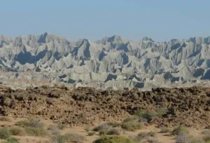 Montagnes martiennes dans le sud-est de l’Iran (côte du Makran)
