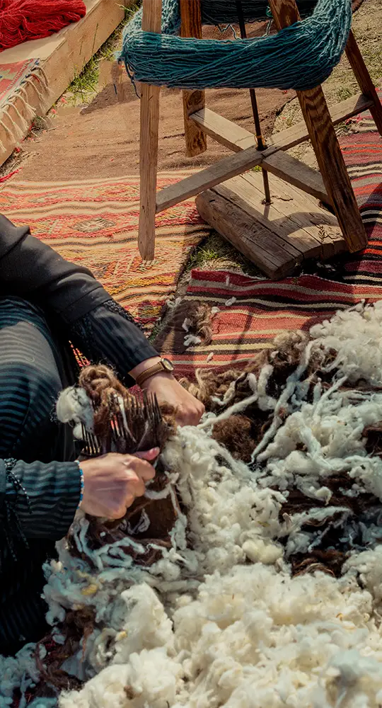 Persian carpet weaver
