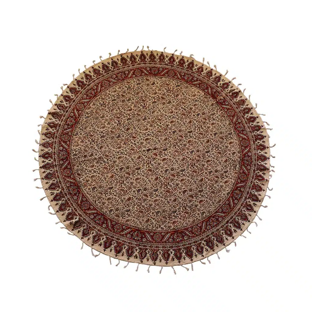 nappe persane ronde Ghalamkar
