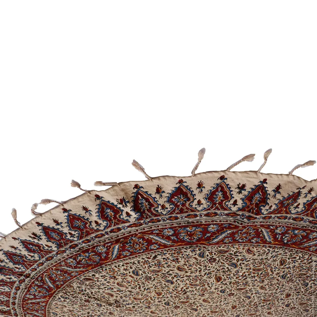 Nappe persane ronde Ghalamkar