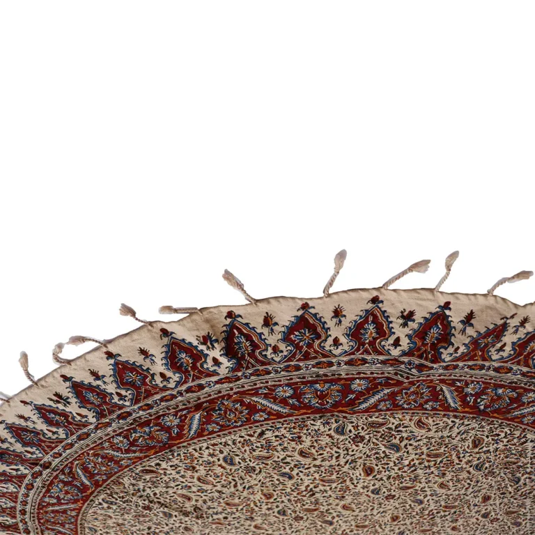 Nappe persane ronde Ghalamkar